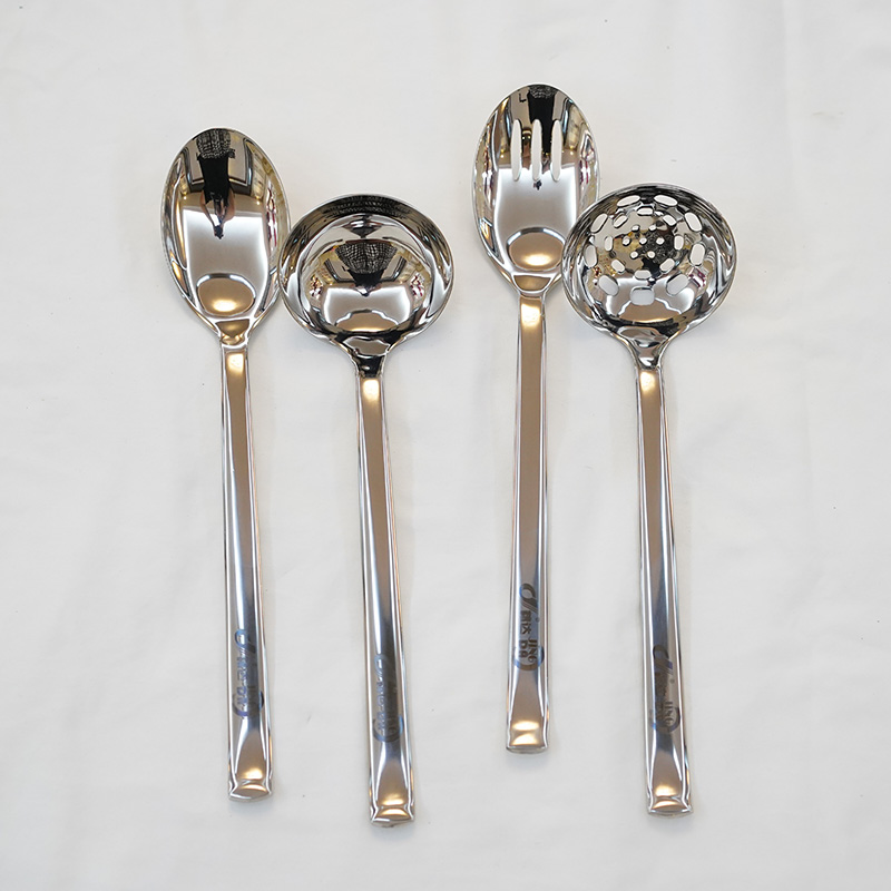 Customized laser hollow handle kitchenware set